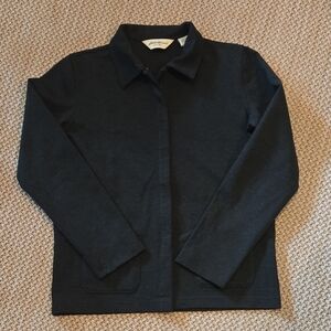 Eddie Bauer Utility Style Jacket Size Small Dark Gray Full Zip